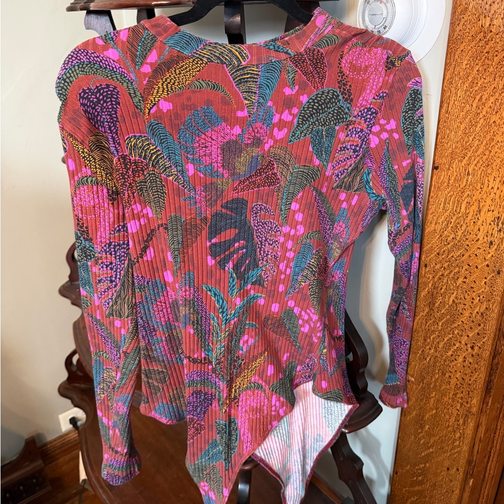 FARM Rio Dotted Forrest Red Bodysuit Women’s Size XL